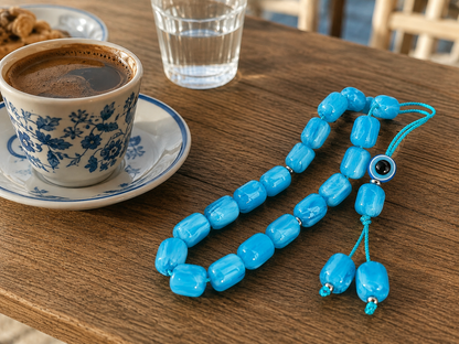 Komboloi Grec Turquoise Oeil Bleu Pour Homme - Passe-temps
