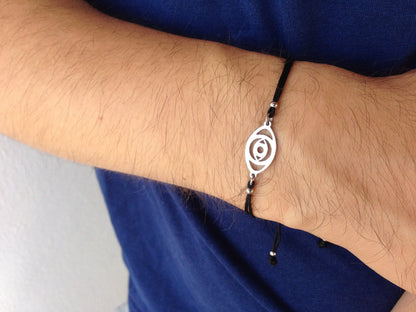 Bracelet Porte-Bonheur en Acier Inoxydable – Main de Fatma ou Oeil Protecteur