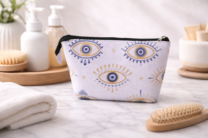 Evil eye makeup bag - Cosmetic Bag - Greek gift - Gift for her