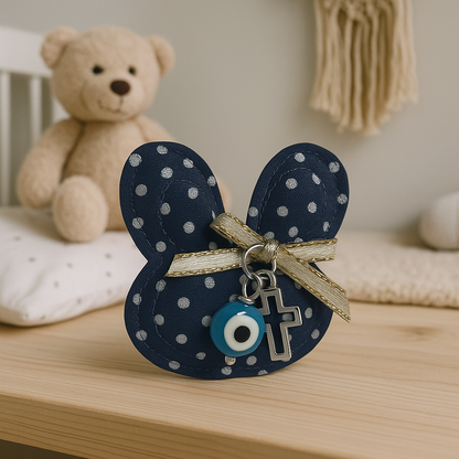 Baby Boy Safety Pin - Rabbit Safety Pin - New Born Gift