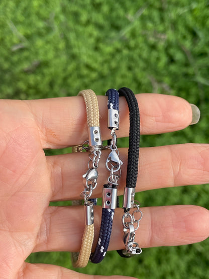 Bracelet œil bleu en paracorde, symbole de protection et d’élégance