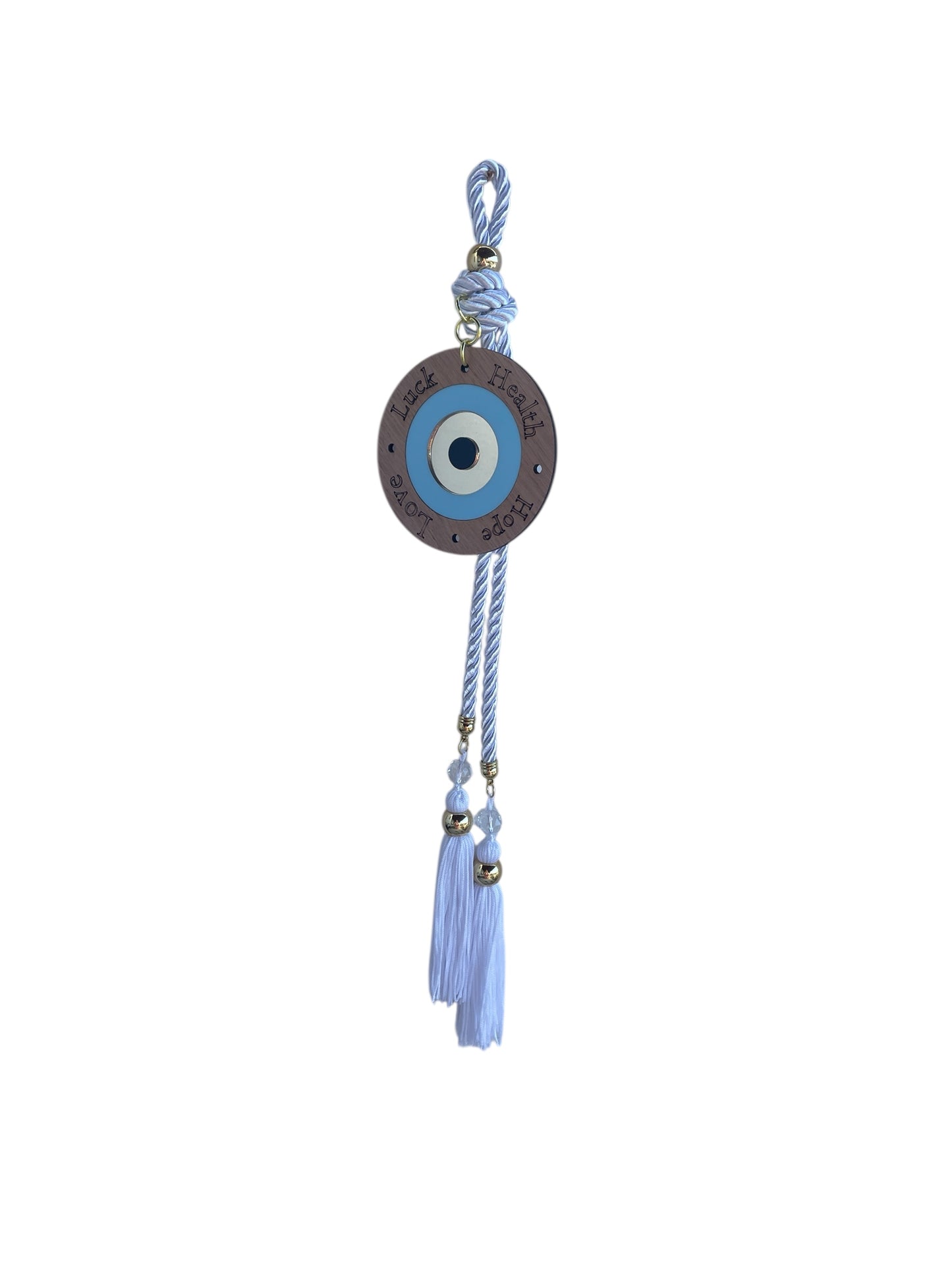 Evil Eye Wishes Wall Hanging, Tassel Housewarming, New Years Gift, House Protection