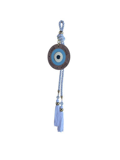 Evil Eye Wishes Wall Hanging, Tassel Housewarming, New Years Gift, House Protection