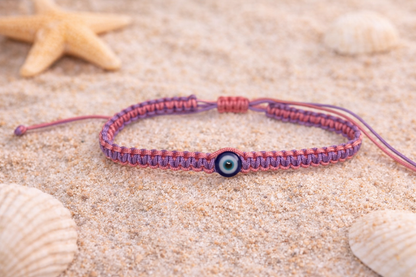 Bracelet Macramé Oeil Bleu - Idée cadeau