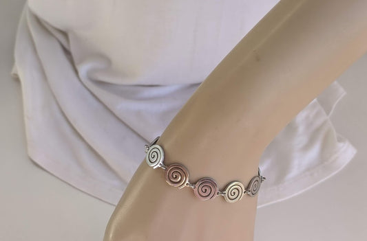 Spiral bracelet - Stainless steel jewelry - Greek gift - Gift for her