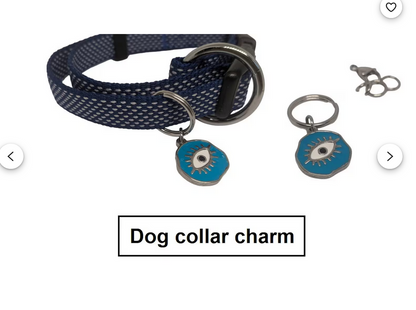 Enamel Evil Eye Pet Collar Charms - 5 Colors To Choose From