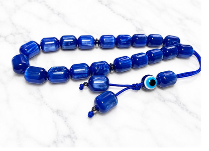 Blue Evil Eye Komboloi Worry Beads - Greek Gift