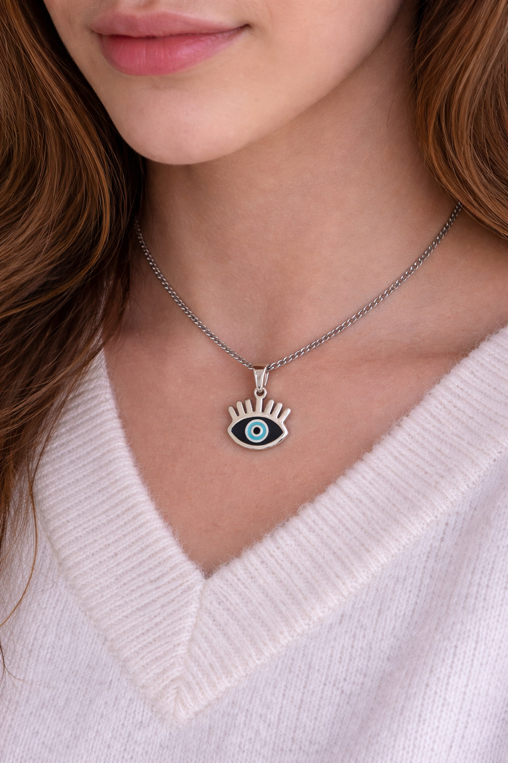 Collier oeil noir en Acier inoxydable 