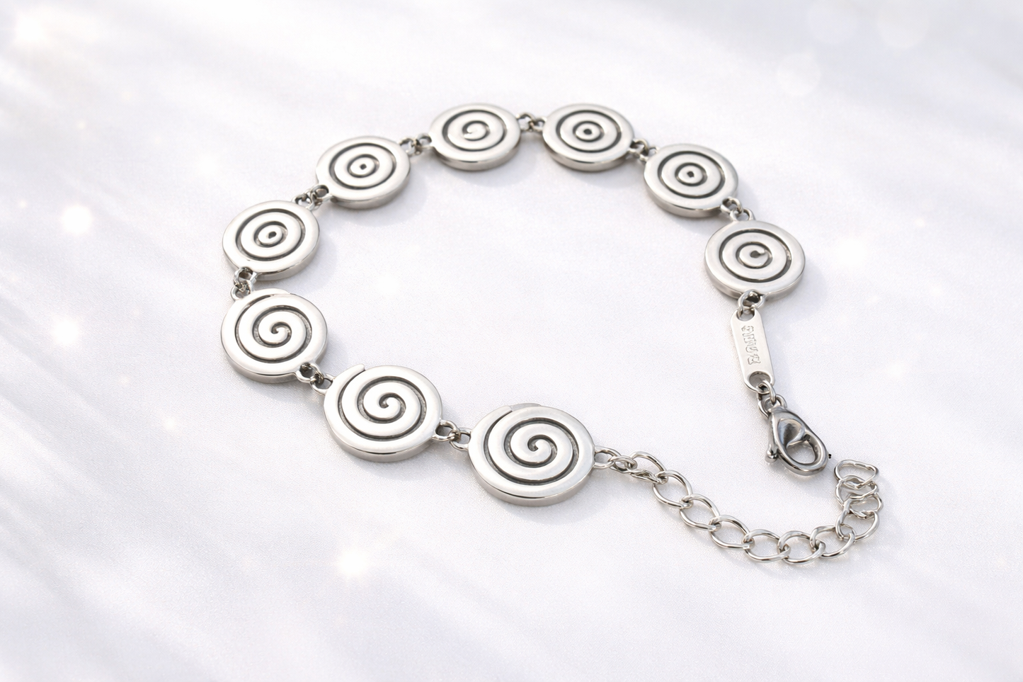 Spiral bracelet - Stainless steel jewelry - Greek gift - Gift for her
