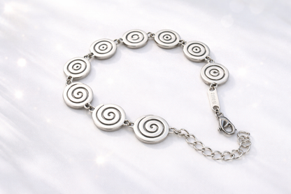Spiral bracelet - Stainless steel jewelry - Greek gift - Gift for her