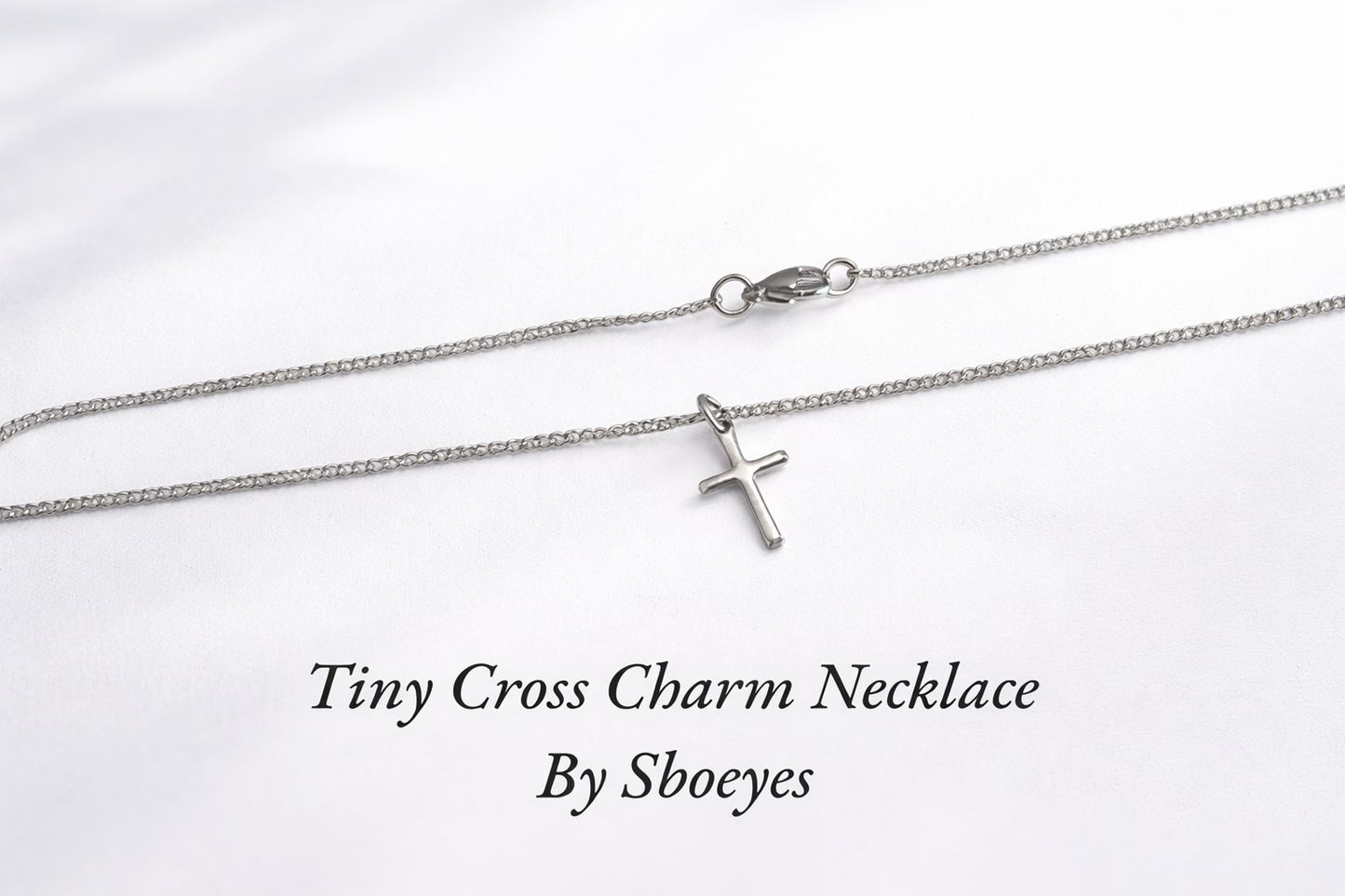 Minimalist Stainless Steel Cross Necklace - Dainty Faith Jewelry for Women