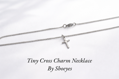 Minimalist Stainless Steel Cross Necklace - Dainty Faith Jewelry for Women