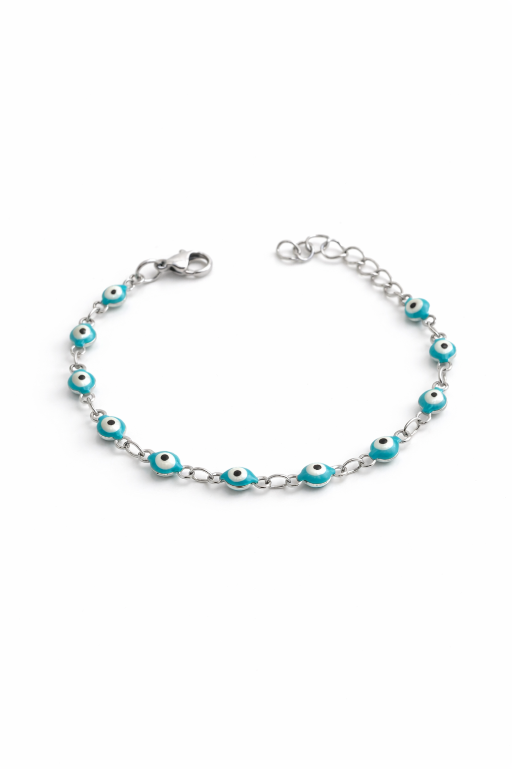 Protective Evil Eye Bracelet for Baby & Child - Stainless Steel Protection Charm - New Mom Gift