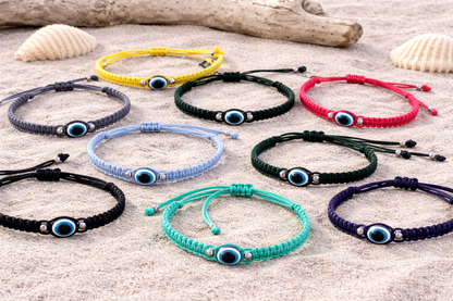 Evil Eye Protection Bracelet - Gift for Him or for Her - Many Colors Available