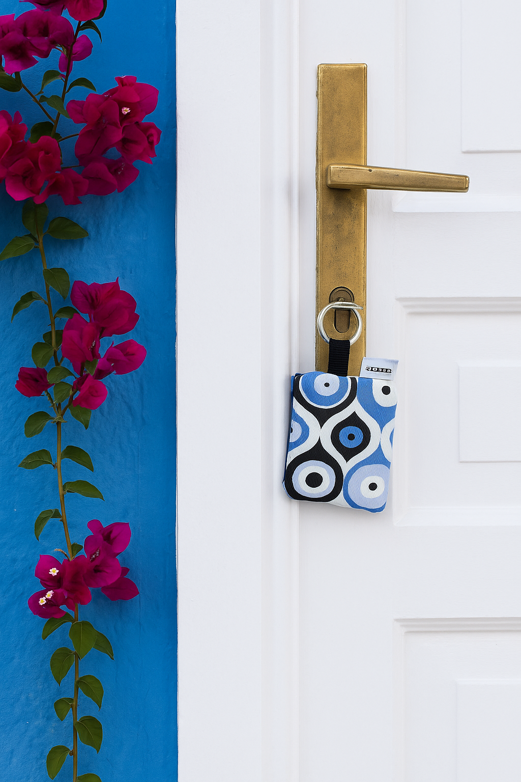 Greek Evil Eye Keychain Coin Purse - 3 Designs to Choose From - Greek Gift