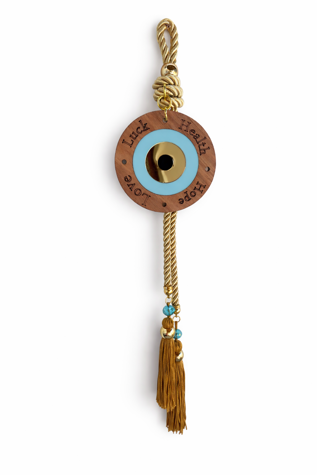 Evil Eye Wishes Wall Hanging, Tassel Housewarming, New Years Gift, House Protection