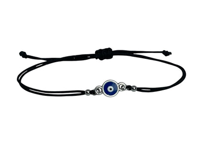 Bracelet Oeil Bleu Macramé - Cadeau pour Homme - Bijou Grec