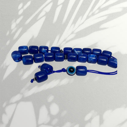 Blue Evil Eye Komboloi Worry Beads - Greek Gift