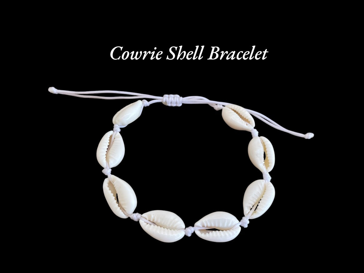 Cowrie Shell Bracelet | Adjustable Coastal Jewelry