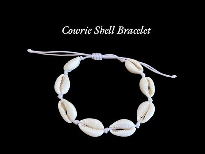 Cowrie Shell Bracelet | Adjustable Coastal Jewelry