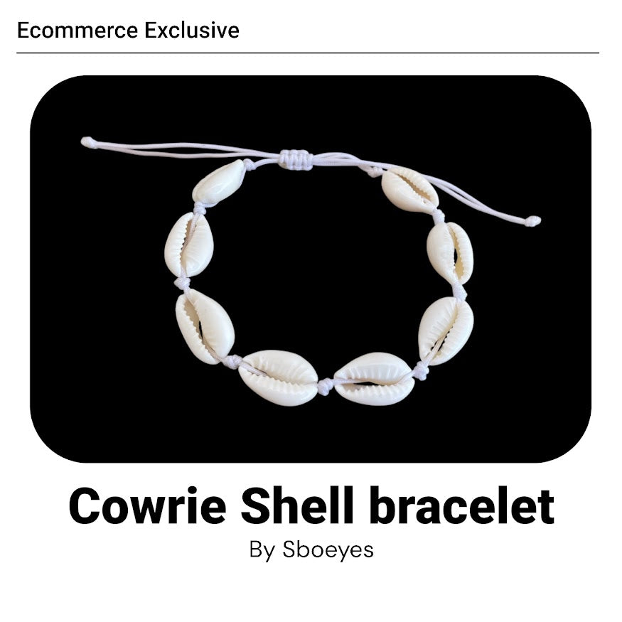 Cowrie Shell Bracelet | Adjustable Coastal Jewelry