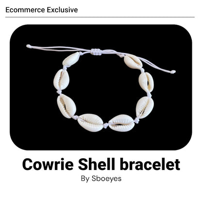Cowrie Shell Bracelet | Adjustable Coastal Jewelry