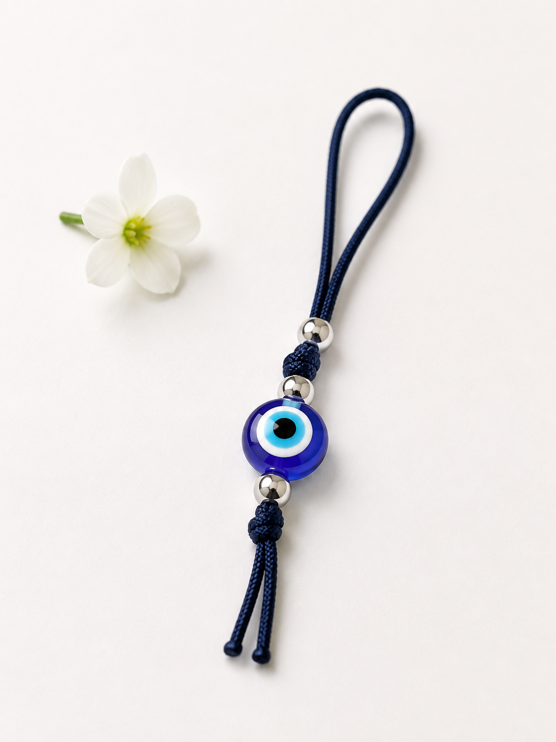 Bijou de Téléphone Oeil Grec Bleu - Porte bonheur Grec