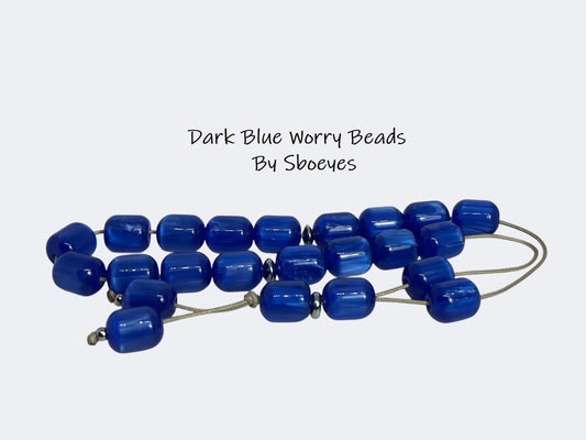 Blue Worry Beads – Greek Gift – Gift for Him – Blue komboloi