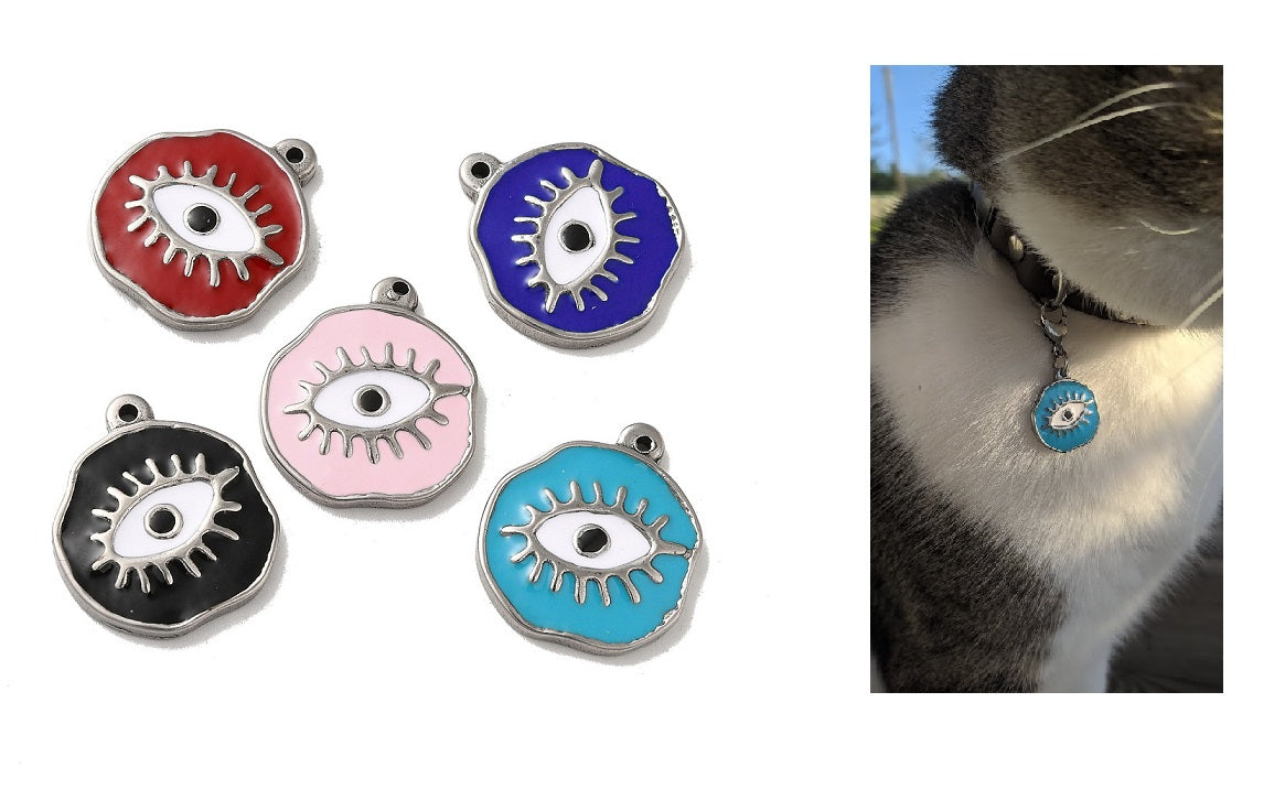 Pendentif Oeil pour Chien ou Chat - Porte Bonheur