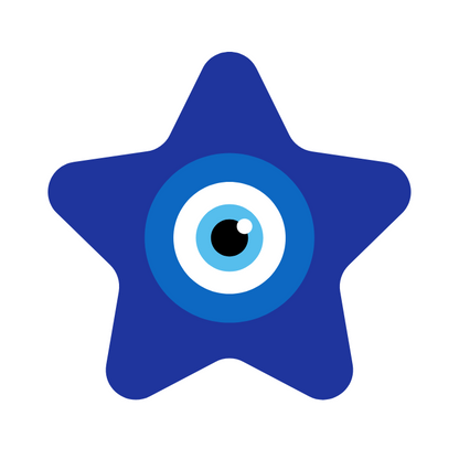 Evil Eye Dog Tag - Small Medium Dog Tag - Available in 8 Designs