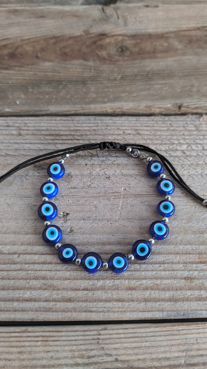 Trendy Evil Eye Bracelet - Stainless Jewelry - Gift for Her - Greek Gift