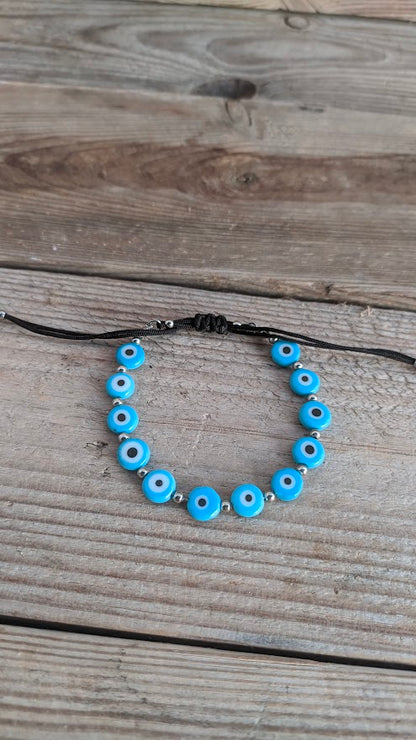 Trendy Evil Eye Bracelet - Stainless Jewelry - Gift for Her - Greek Gift