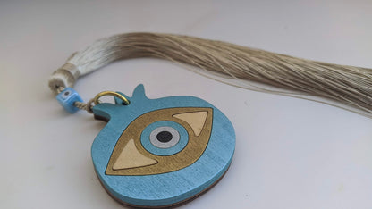 Wooden Evil Eye Table Decoration | House Protection Ornament | Gift Idea