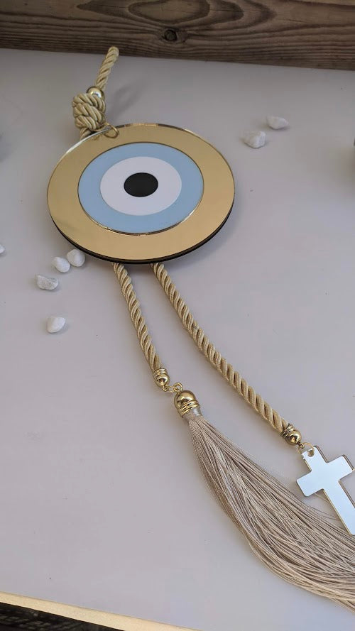 Evil Eye Wall Hanging - XXL Size - 5.90" - 15 cm - House Protection - Greek Gift