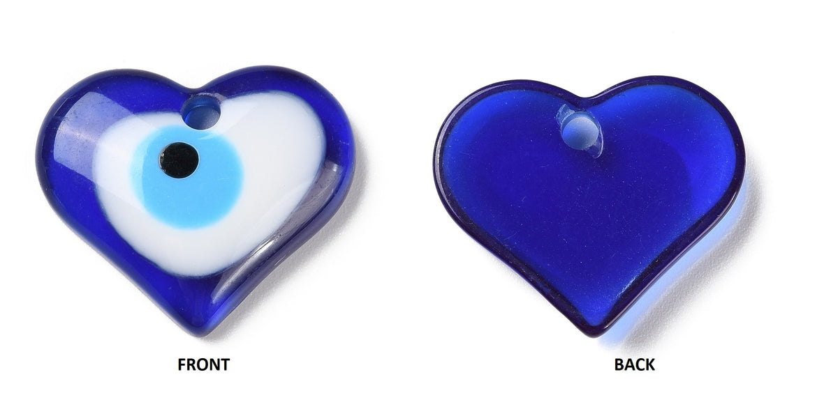 Bijou de Retroviseur Coeur Oeil Bleu 