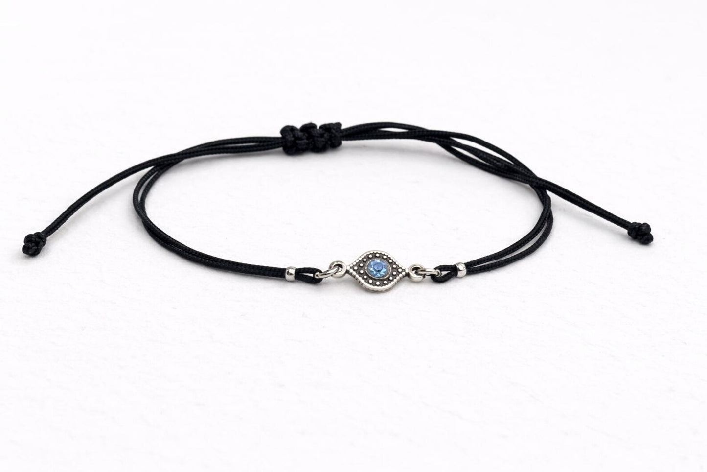 Bracelet Oeil Bleu Réglable Rhinestone - Bracelet Porte-Bonheur - Unisex