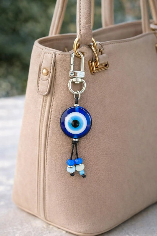 Evil Eye Handbag Charm: Greek Purse Bag Accessory