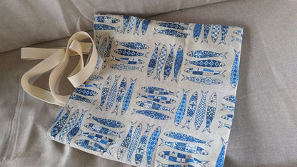 Sac fourre-tout Sardines en coton - Tote Bag