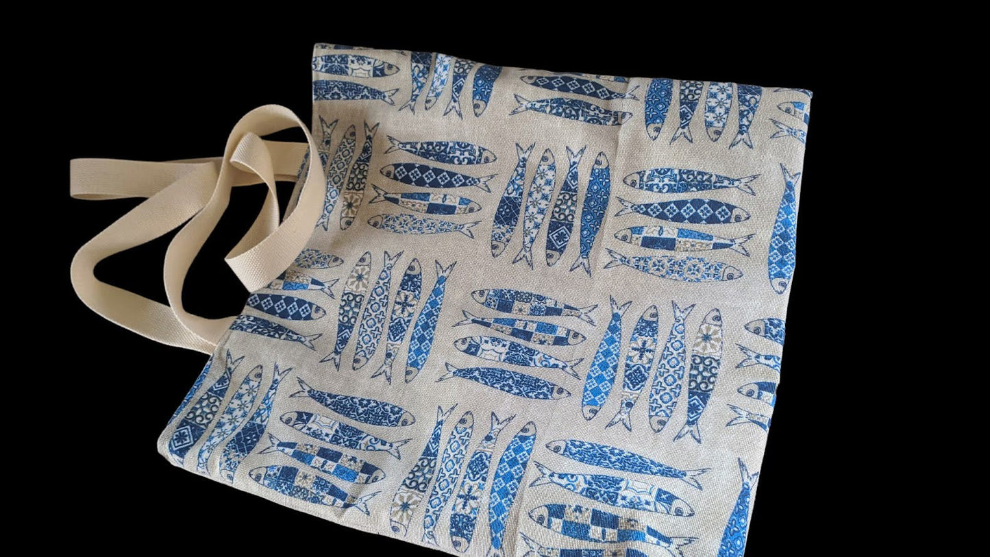Sac fourre-tout Sardines en coton - Tote Bag