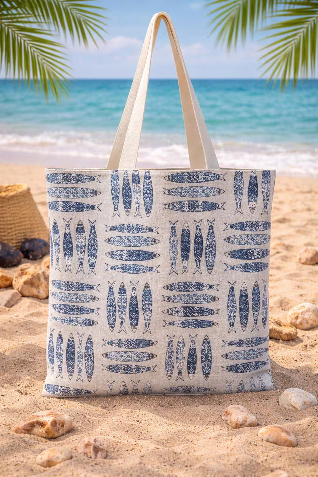 Sac fourre-tout Sardines en coton - Tote Bag