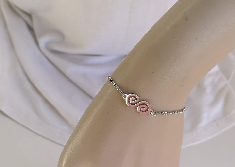 Infinity spiral bracelet - Stainless steel jewelry - Greek gift - Gift for Her