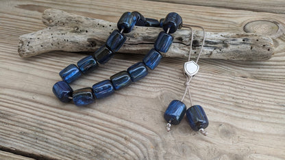 Blue worry beads - Greek gift - Anti stress gift - Blue komboloi - Gift for Him