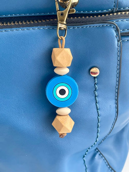 Bijou de Sac Oeil Bleu - Bijou Porte Bonheur - Accessoire Sac