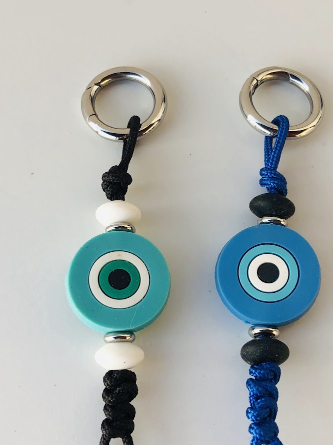 Silicone Εvil Eye Bag Charm - Purse Bag Charm - Greek Gift