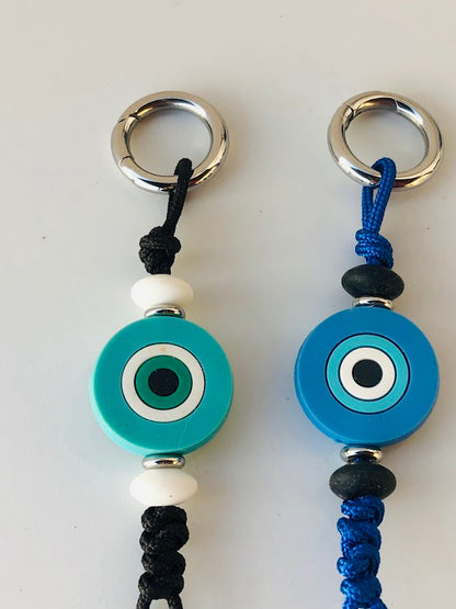 Silicone Εvil Eye Bag Charm - Purse Bag Charm - Greek Gift