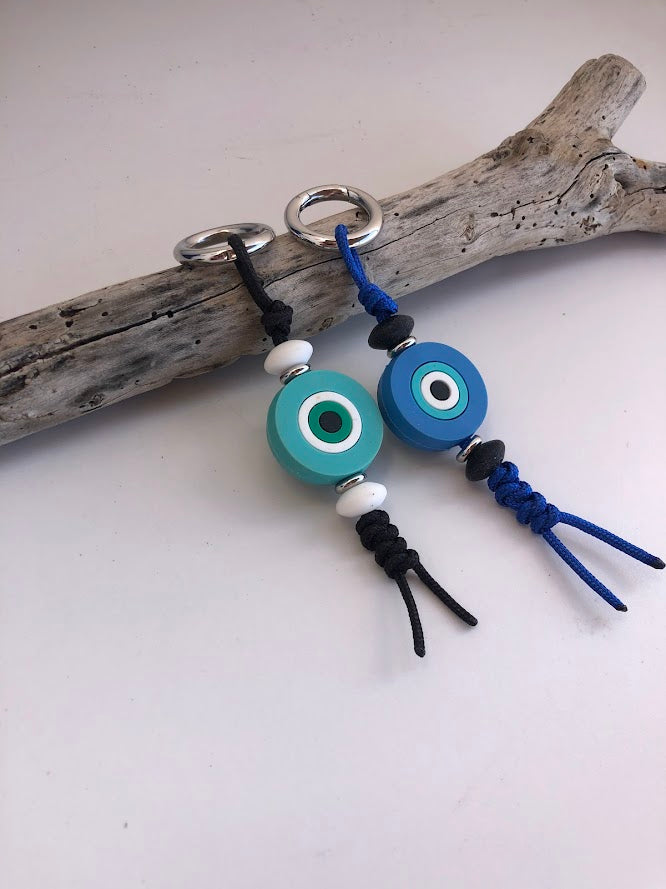 Silicone Εvil Eye Bag Charm - Purse Bag Charm - Greek Gift