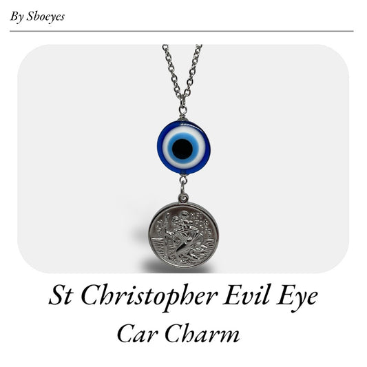 St. Christopher Rearview Mirror Charm – Travel Protection & Good Luck
