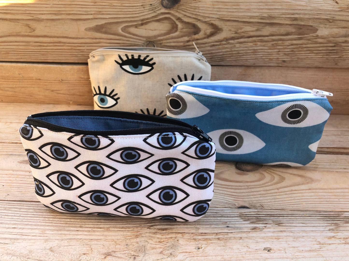 Pochette Tissu Oeil Bleu - Souvenir Grec