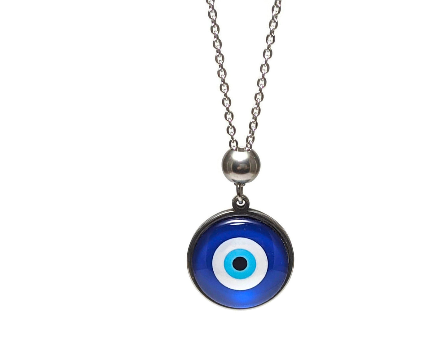 Bijou de Retroviseur Oeil Bleu en Verre