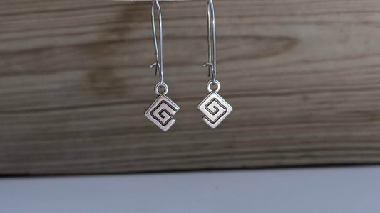 Boucles d'Oreilles Motif Grec - Bijou Ethnique Pour Elle